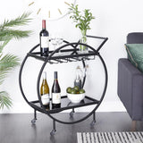 Black Metal Bar Cart