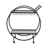 Black Metal Bar Cart